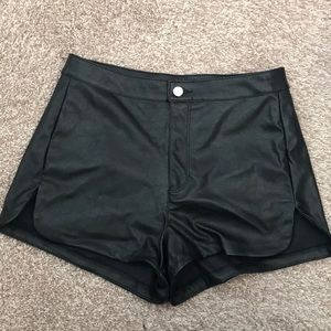 Pleather Shorts